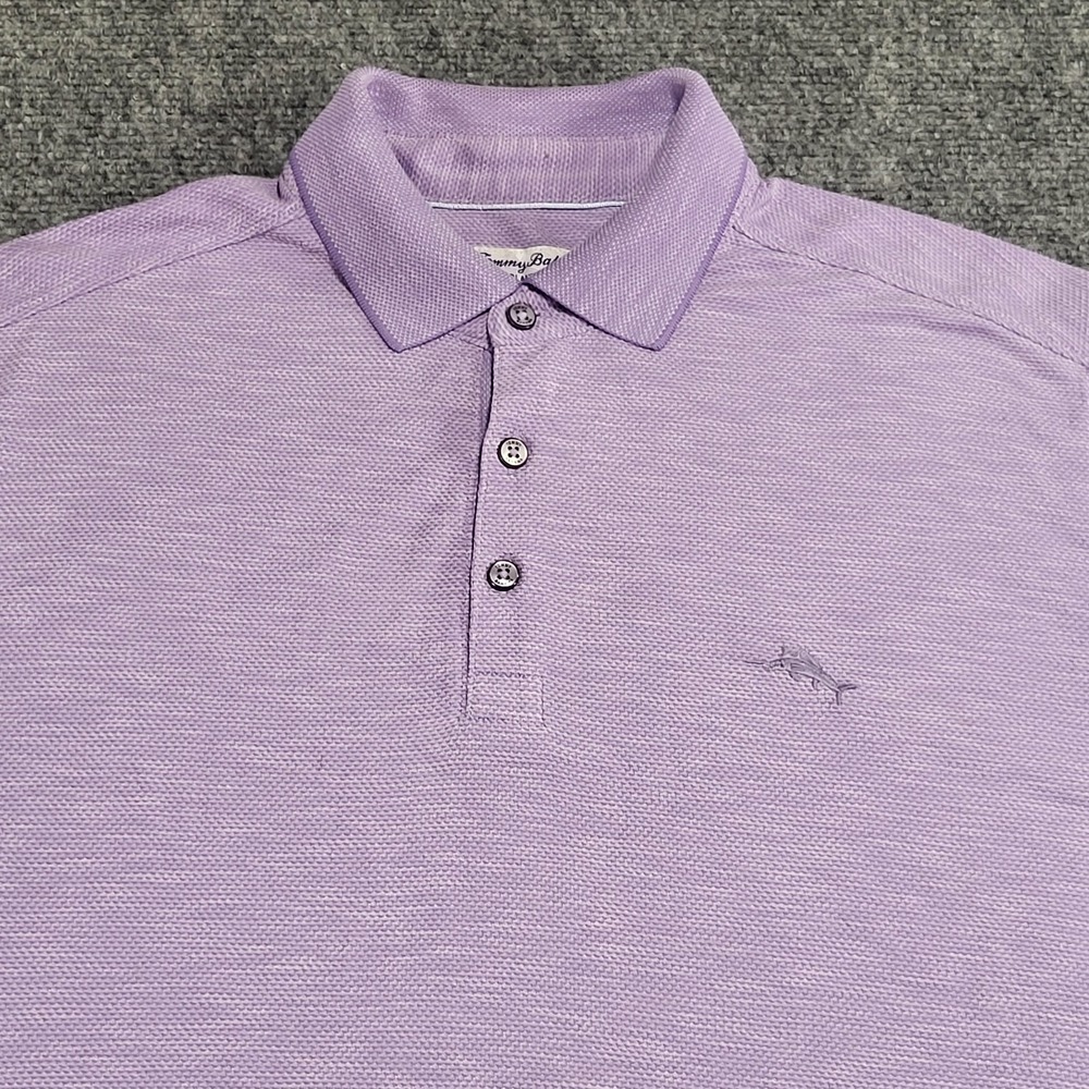 Tommy Bahama IslandZone Purple Performance Polo T-Shirt Men's Size Medium - Picture 4 of 12